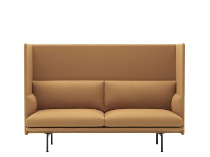 Outline Highback Sofa, 2 places, Tissu Vidar 472 - Moutarde