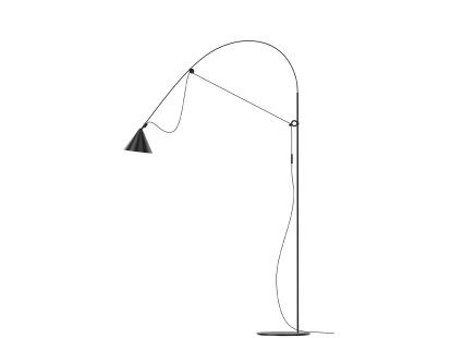 Lampadaire Ayno L, Noir, Noir, 3000 K