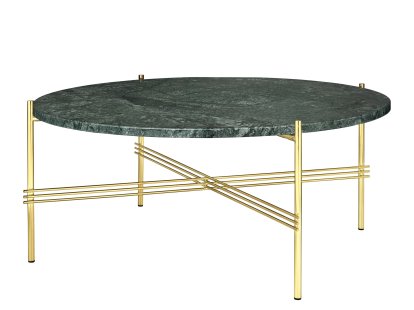 TS Coffee Table, Ø 80 x H 35 cm, Vert, Laiton