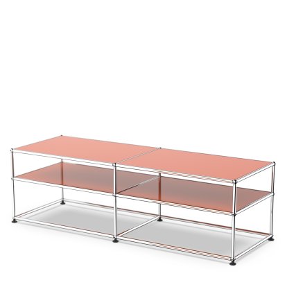 USM Haller table d'appoint type 1, Métal, Orange pur RAL 2004