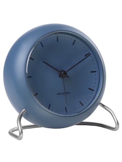 Horloge de table AJ City Hall Bordur, Bleu pierre