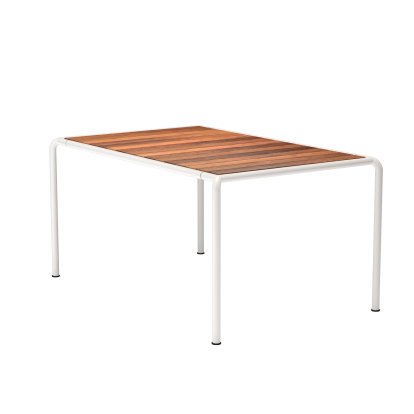 Table Avanti, 98 x 153 cm, Muted White, Cendre thermo