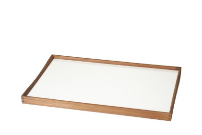 Plateau Turning Tray, M (30 x 48 cm), Noir/blanc