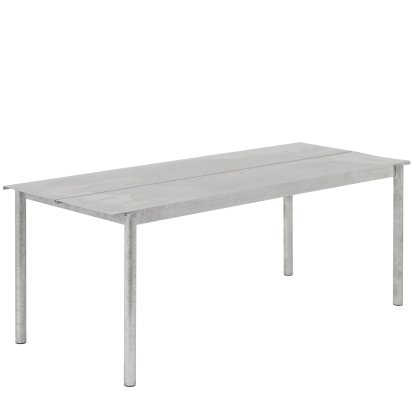 Table Linear Steel, L 200 x l 75 cm, Acier galvanisé à chaud