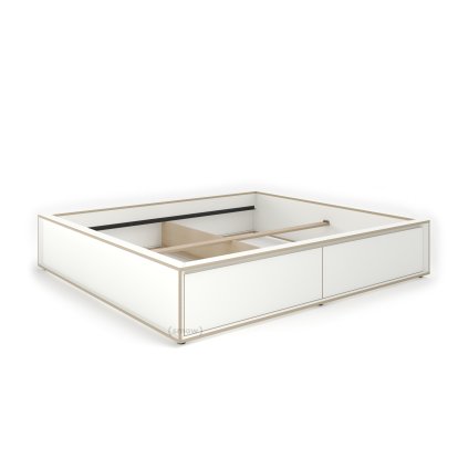 Lit Spaze, 180 x 200, Sans tête de lit, sans, CPL blanc