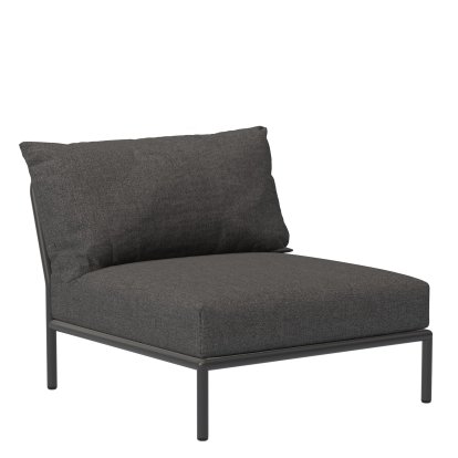 Fauteuil Level 2 lounge, Gris foncé, Gris foncé basique
