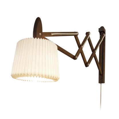 Lampe à ciseaux SAX Model 120 + 223 Wall, Plastique, Chêne fumé