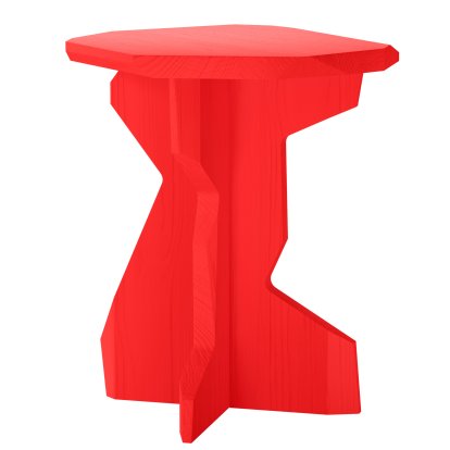 Tabouret Fels, Frêne rouge vif