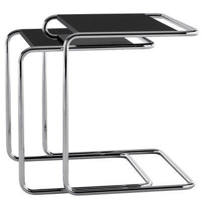 JS . Thonet - Tables gigognes B 97 Serious, Serious 01 - noir graphite