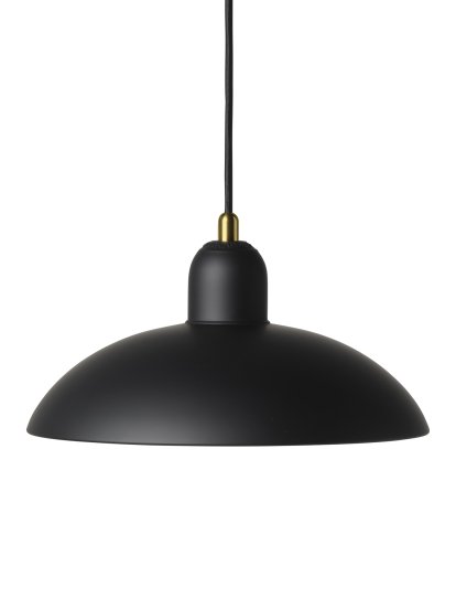 Suspension Kaiser Idell 6631-P, Noir mat / laiton