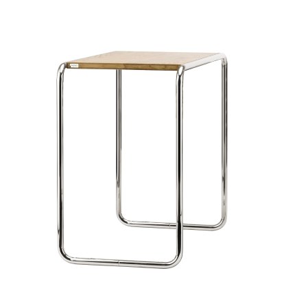Table gigone B 9 Pure Materials, B 9d (H 60 x l 66 cm), Chêne huilé, Chromé