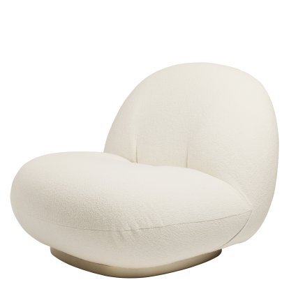 Fauteuil Lounge Pacha, Harp, Or nacré, Pivotant