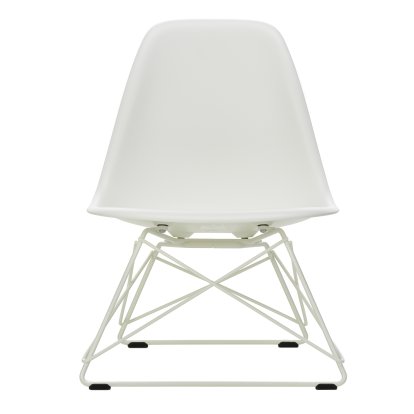 Eames Plastic Side Chair RE LSR, Blanc non-RE, Sans rembourrage, Revêtement thermolaqué blanc