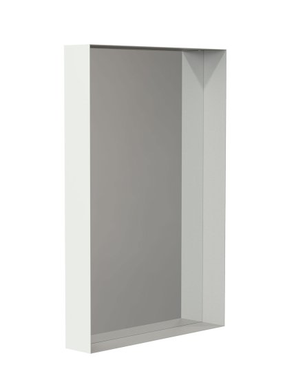 Unu Miroir rectangulaire, H 90 x L 60 cm, Blanc mat