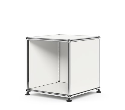 Table d'appoint USM Haller pour salle d'attente, H 35 x L 35 x P 35 cm, Blanc pur RAL 9010