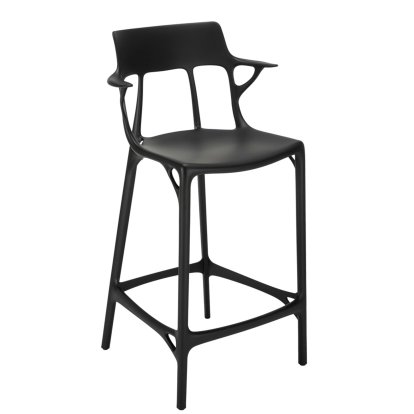 A.I. Tabouret de bar Recyclé, 65 cm, Noir