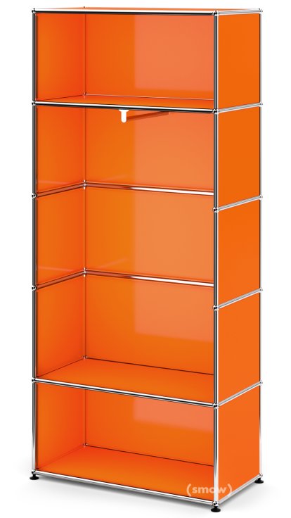 Penderie USM Haller M avec tringle Type 1, Orange pur RAL 2004