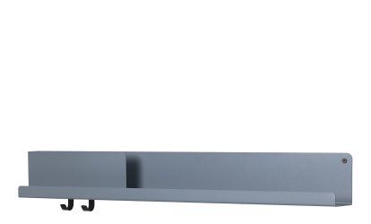 Etagère Folded Shelves, H 13 x L 96 cm, Bleu-gris