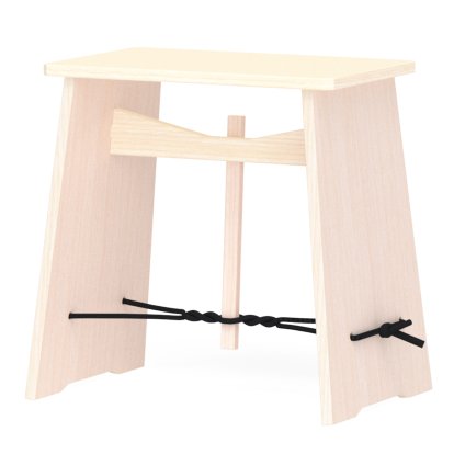 Tabouret Strammer Max, Frêne non traité