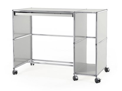 Bureau USM Haller à roulettes Type 1, Gris clair RAL 7035