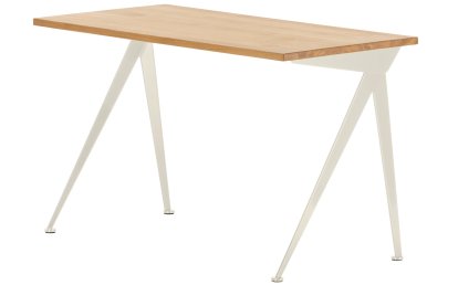 Bureau Compas Direction, Chêne massif naturel huilé, Écru