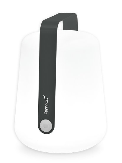 Lampe Balad, Grand (38 cm) avec mode bougie vacillante, Carbone