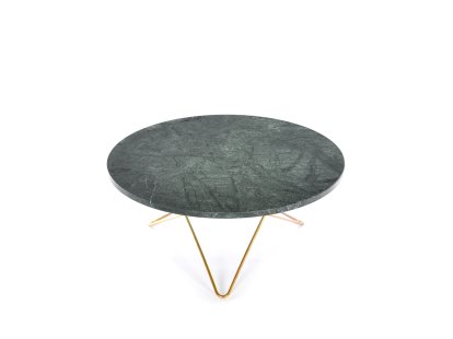 O Table, Vert Indio, Laiton