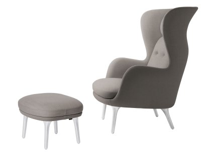 Fauteuil Ro, Christianshavn 1120 - Beige clair, Avec repose-pied