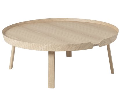 Table basse Around, XL (H 36 x Ø 95 cm), Chêne naturel