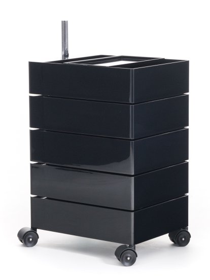 360° Container, 720 mm (5 étages), Noir