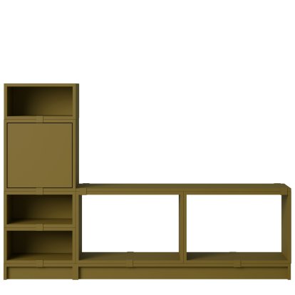 Étagère-vestaire Stacked Hallway 1, Vert brun