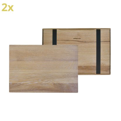 Plateau en bois pour étagères USM Haller, taille L, 50 cm x 35 cm, Chêne, huilé blanc