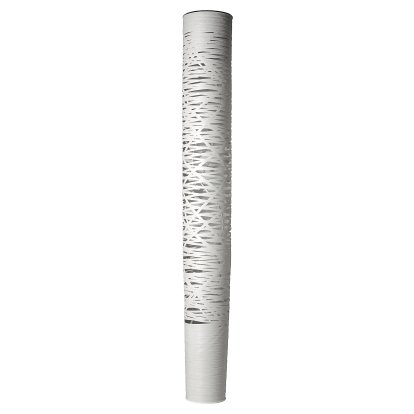 Lampadaire Tress Terra, grande (H 195 x ø 25 cm), Blanc