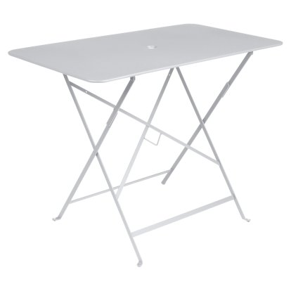 Table pliante Bistro , H 74 x L 97 x P 57 cm, Blanc coton