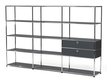 USM Haller Étagère de salon XL Type 2, Anthracite RAL 7016