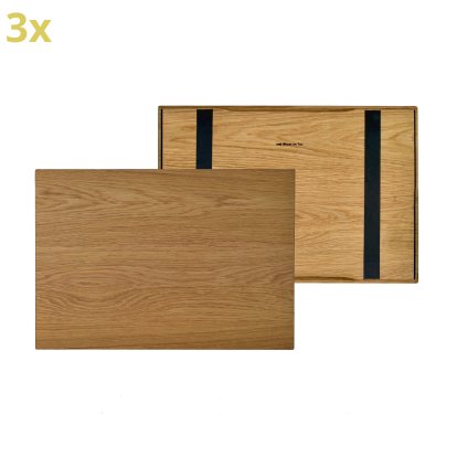 Plateau en bois pour étagères USM Haller, taille XL, 50 cm x 35 cm, Chêne, huilé naturel