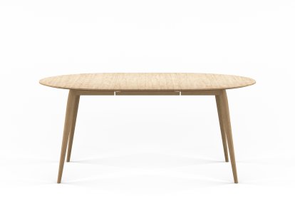 Table PLAYdinner Ronde, Chêne huilé blanc, L 120-170 cm, Chêne huilé blanc