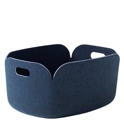 Panier Restore, L 48 cm × l 35 cm, Bleu nuit