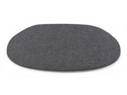Coussin d'assise pour Eames Side Chairs, Avec rembourrage, Mélange anthracite