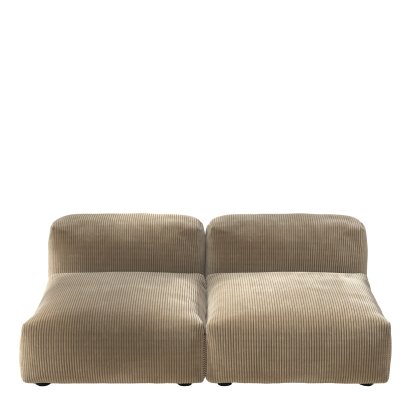 Vetsak Sofa Set 1, M, Cord velours - Sable, Sans coussin