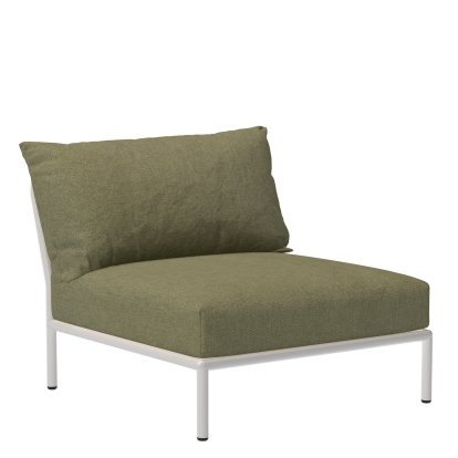 Fauteuil Level 2 lounge, Muted White, Vert feuille