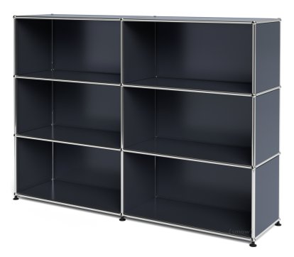 Meuble haut Highboard L ouvert, Anthracite RAL 7016