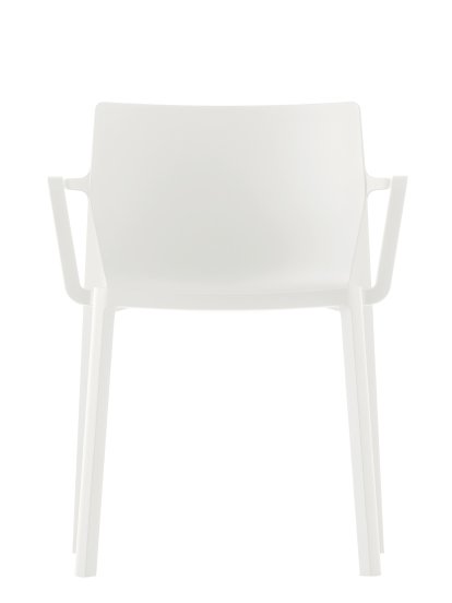 Chaise LP, blanc, Avec accotoirs