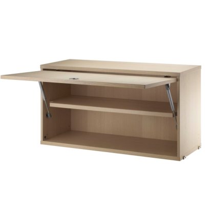 String System élément placard avec porte abattante, L 78 cm / Frêne