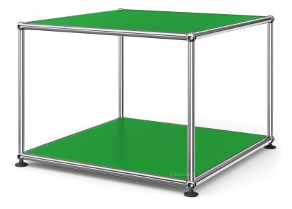 Table d'appoint 50 USM Haller, Panneaux inférieur et supérieur en métal, Vert USM
