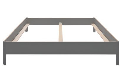 Lit double Nait, 180 x 200, Sans tête de lit, CPL anthracite