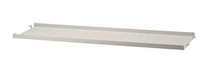 Planche métal String System, 78 x 20 cm, Rebord bas, Beige