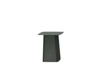Metal Side Table Outdoor, Petit (H 38 x l 31,5 x P 31,5 cm), Dimgrey