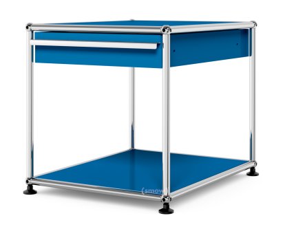 Table d'appoint USM Haller avec tiroir, Bleu gentiane RAL 5010