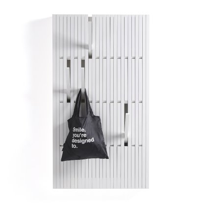 Portemanteau Piano , H 147 x L 81 cm, Hêtre laqué blanc